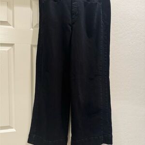 Maeve Anthropologie Black Wide Leg Jeans 38x32